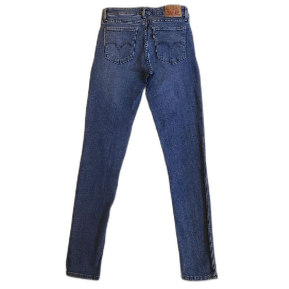 Levi's - 711 Skinny Jeans - Blue - Women Size 25 - Picture 3 of 8